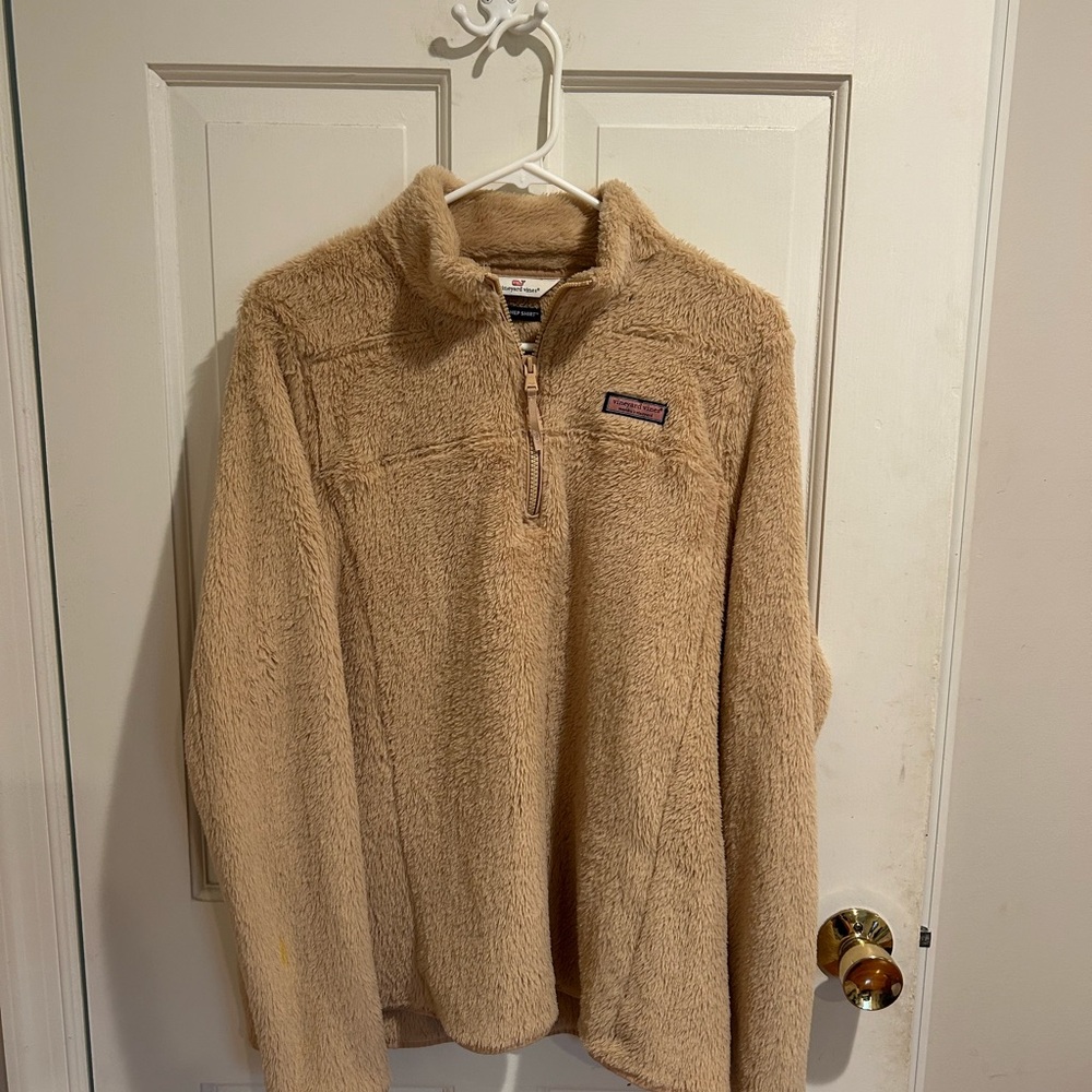 Vineyard Vines Cream Fleece Pullover